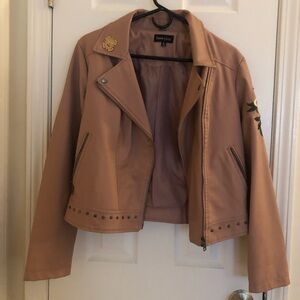 Dusty Rose Leather Jacket